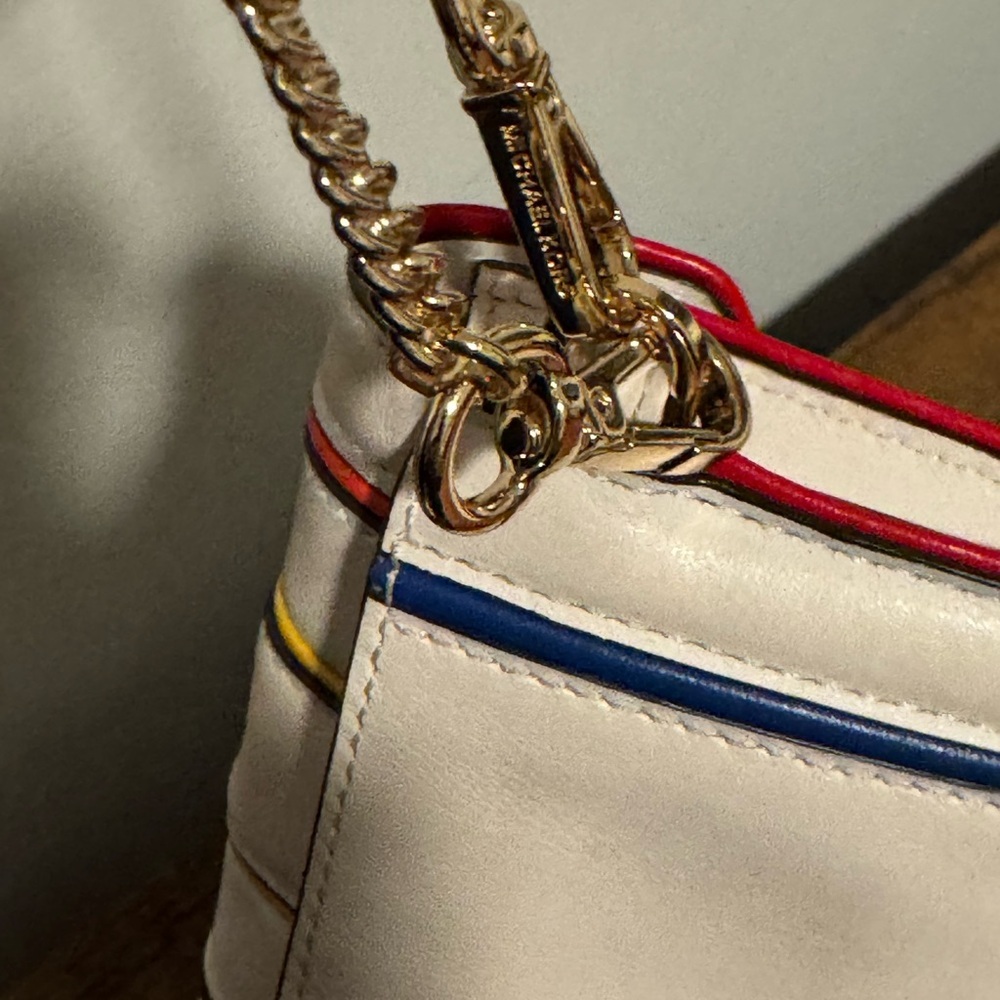 MICHAEL Michael Kors Whitney Small Rainbow Quilted Leather Chain Wallet. - Picture 6 of 7